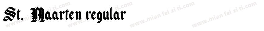 St. Maarten regular字体转换